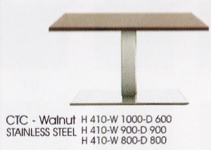 Meja Bulat Indachi CTC-Walnut