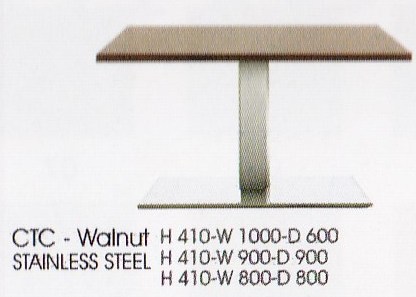 Meja Bulat Indachi CTC-Walnut