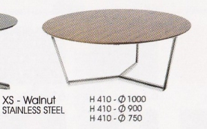 meja Bulat Indachi XS-Walnut
